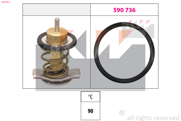 Termostat chladenia KW